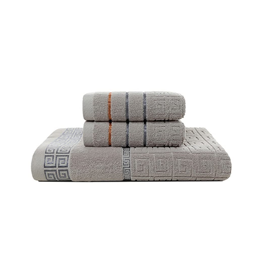 3 Pack Towel Set Bath Towel Hand Towel Super Soft Absorbent Terry Washcloth for Adults Color A B