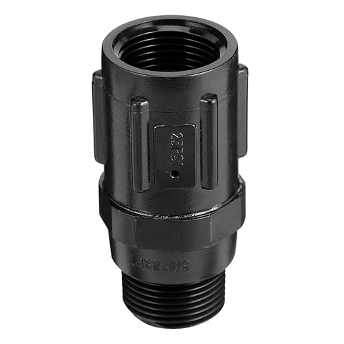 ULTECHNOVO Drip Irrigation Pressure Regulator 25 Psi Water Pressure Reducer Valve with 3/4 Inch Threaded Connector for Garden Farm Park Irrigation System