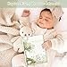 Lanpn Baby Memory Book for Boy Girl - The Story of You, Newborn Babys Photo Album Keepsake Book for New Parents, Leather Cover Baby First 5 Year Milestone Journal Scrapbook (154 Pages)