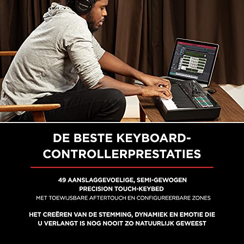 M-Audio Oxygen Pro 49- USB MIDI keyboardcontroller met 49 toetsen met beatpads, toewijsbare MIDI knobs,buttons&faders en… - Image 3