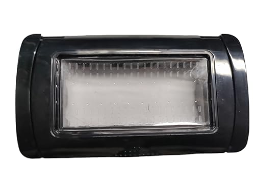 Terryshop74 Placca Idrobox 3 Posti IP55 Nero con Coperchio –