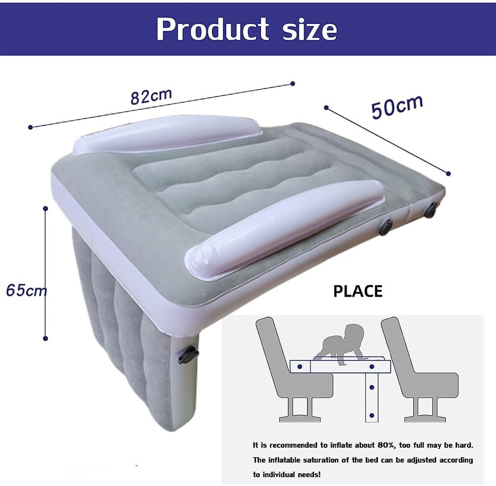 Car Small Air Mattress for Mercedes-Benz GLE450 GLE580 2020 2021 2022 2023 2024 2025, Automobile Inflatable Travel Sleep Bed for Small Ones, Vehicle Pet Air Mattress,B
