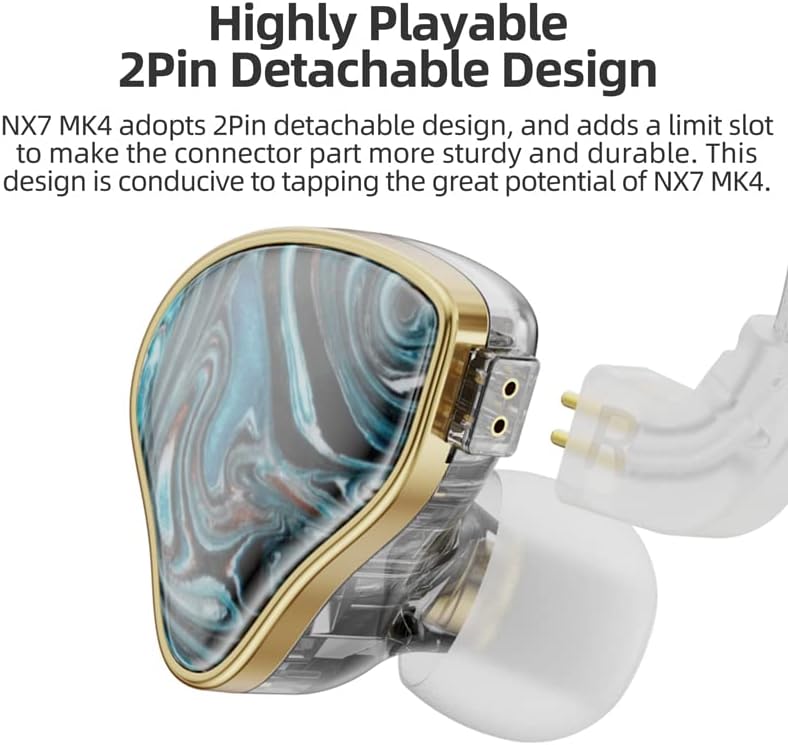 NICEHCK NX7 MK4 detachable 2-pin design