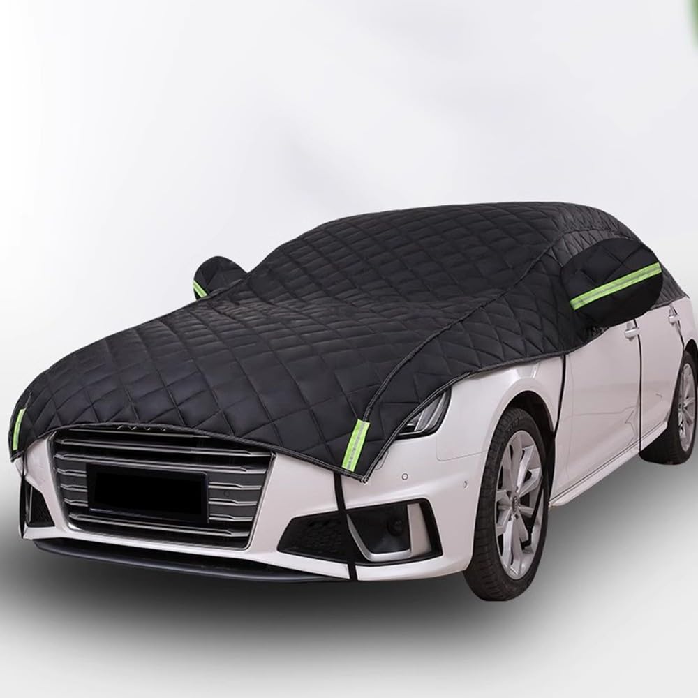 Bâche Voiture Anti-Grêle Demi-Housse Épaissie Protection 4 Saisons - Hatchback-5