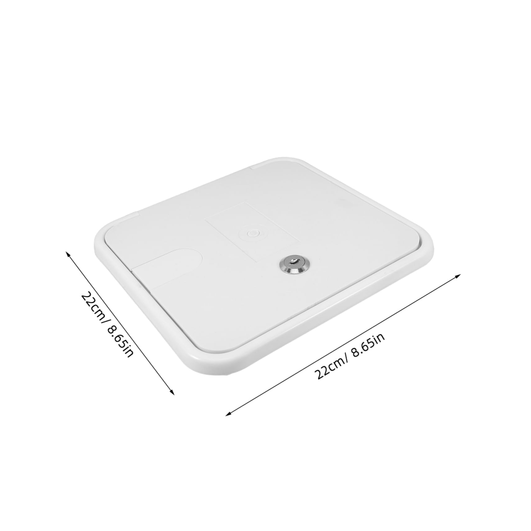 POPETPOP Sportello di Ispezione Elettrico per Campervan in ABS Bianco con Viti, Resistente all'Uso Esterno, Ricambio la Conversione RV