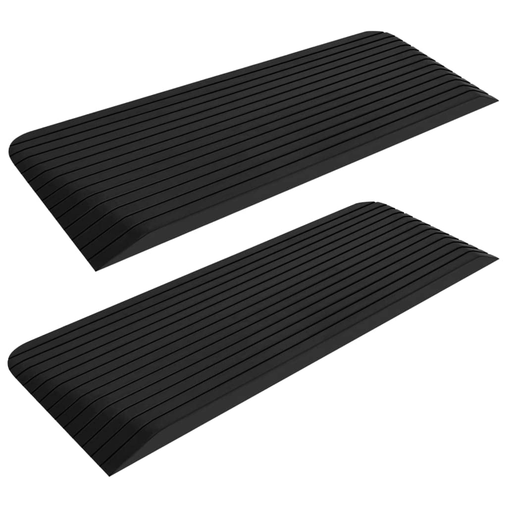 SKM Rampas de umbral (2 unidades, 110 x 41 x 5 cm, caucho, peso: 24,3 kg, 150975)