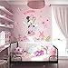 Sticker mural Mickey Minnie Mouse Petite Souris rose souriante personnage de dessin animé, cartoon pour décorer les pièces de la maison
