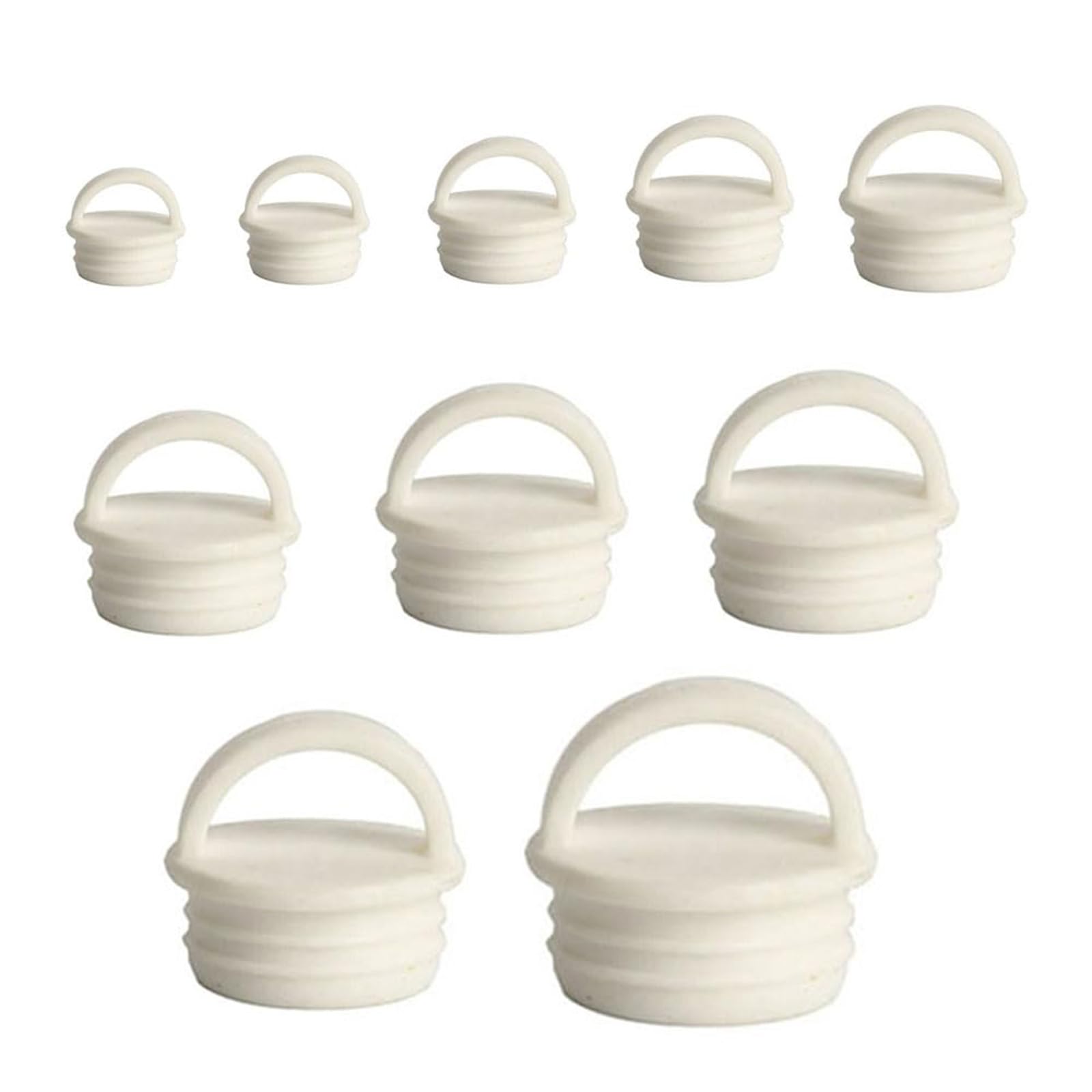 10 PCS Mop Bucket Plug Set, Drain Stopper for Twin Bucket Mop, Essential for Commercial Cleaning and Household Use, Replacement Parts for Bathroom and Kitchen