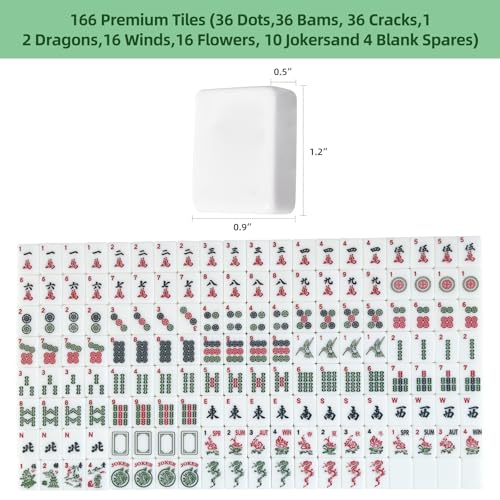 Set de Fichas American Mahjong 166 Piezas con Racks y Bolso miniatura 2