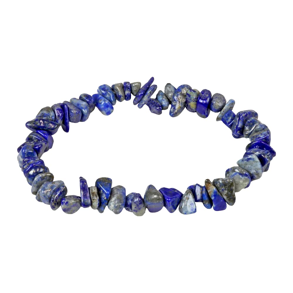 Vie Lapis Lazuli Naturals Gemstone Chip Stretch Bracelet, One