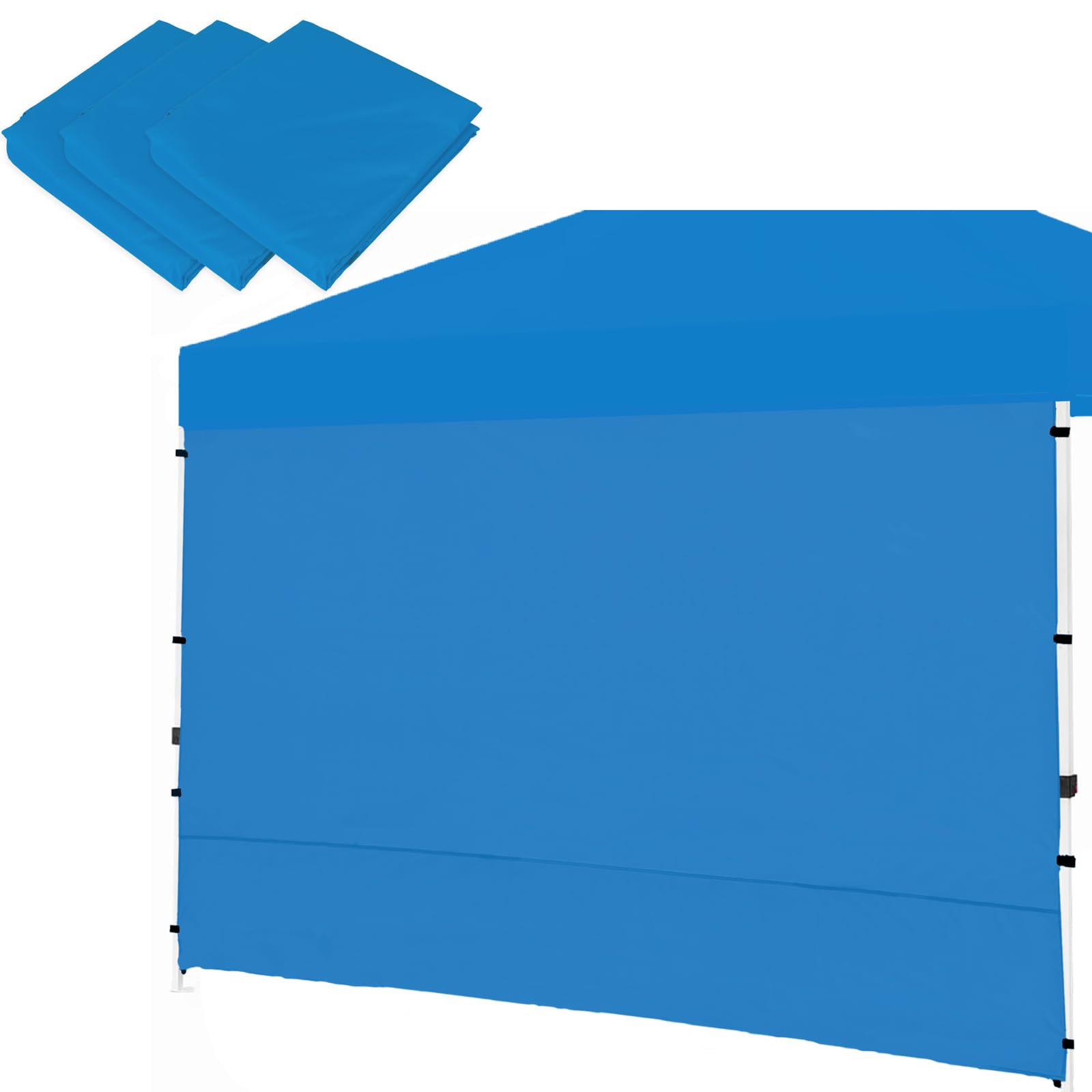 SenmortarCanopy SunWall, Sidewall for 10ft x10ft Pop Up Canopy, Instant Tent Gazebos, 3 Pack Sidewalls Only Blue