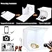 fotoconic Portable LED Light Box Photo Tent with Ring Light, 12 Inch 31cm Dimmable 3200K~6500K Warm White Lighting, 6 Color Backdrop for Product Photography Shooting