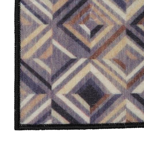 Image of HUES & SHADES Coir Door Mat for Outdoor Entrance - [37 x 57 cm] | Natural Coconut Fiber Brush Mat for Shoes Cleaning, Heavy Duty Non-Slip Doormat for Front Porch, Patio, Entryway (Urban Prism)