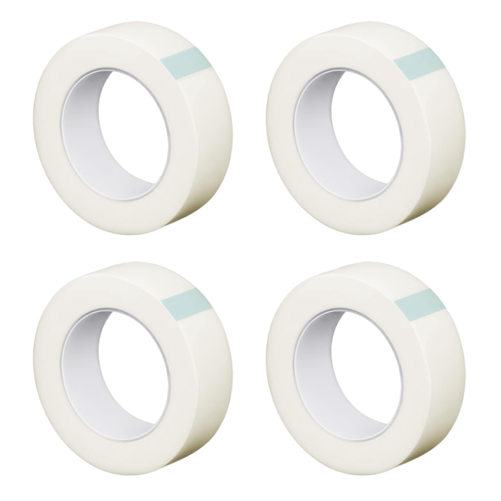 4 Rolls Surgical Tape, Non-Woven Medical Tape 1.25cm X 9.1m for Earring Cover and Fixation, First Aid Medical Tape&Taping Bandages Eyelid Stickers DIY