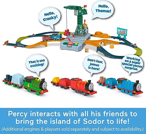 Thomas & Friends HTN57 Thomas & Friends Motorized Toy Train Talking Percy Battery-Powered Engine thumb #3