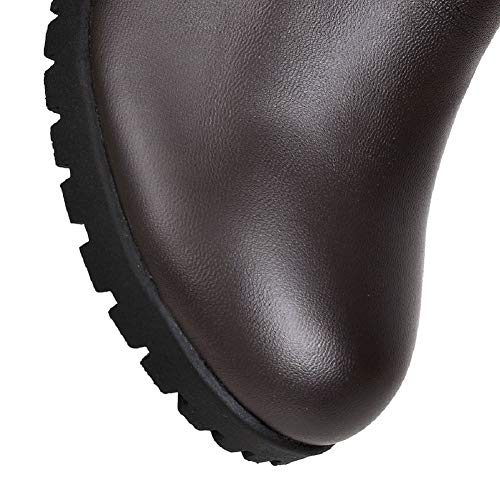 Ace Shock Men's Cosplay Boots Knee High Equestrian Boots Costume Shoes (10.5, Brown) #TOP6