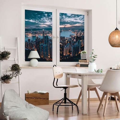 Vinilo decorativo para ventana 2 piezas 27.6x47.2 in miniatura 5