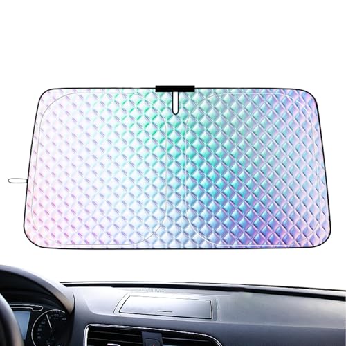 Cortavientos para Parabrisas | Protector Solar Portátil Plegable para Automóvil | Protección Interior Anticalor con Bloqueo UV para Viajes Privacidad Estacionamiento Vehículos