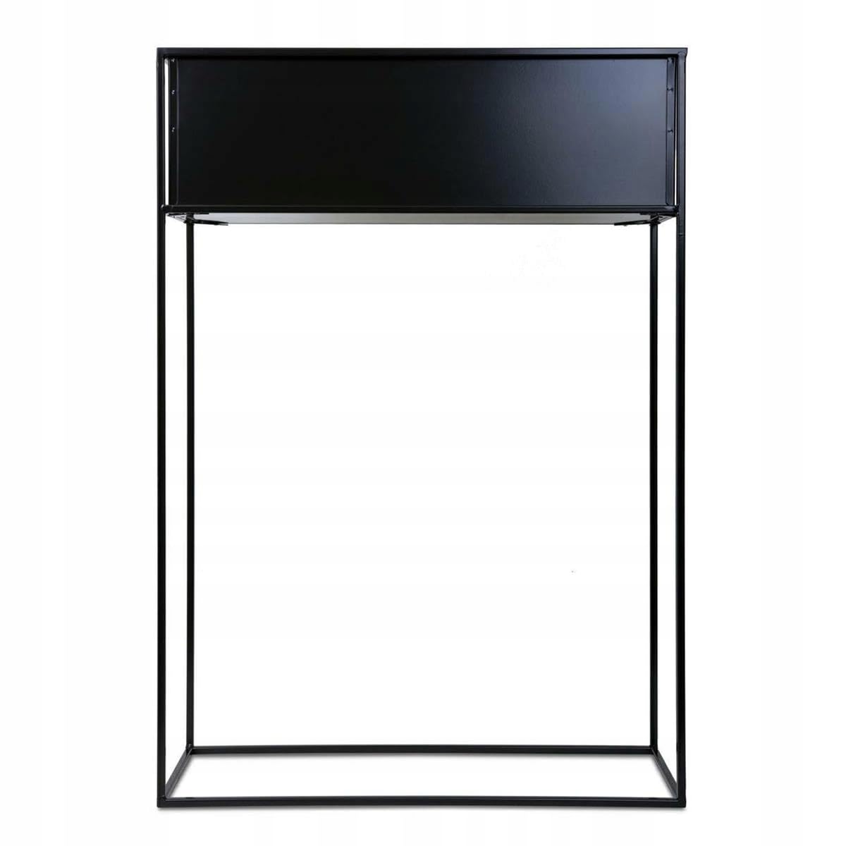 Kwietnik stojący skrzynia czarna 90 cm LOFT
