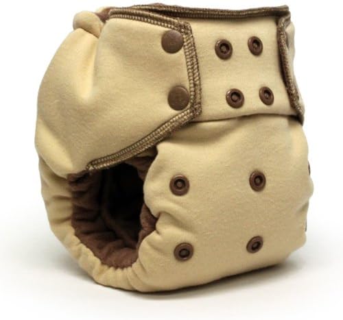 EcoPosh Recycled Organic Fitted Pocket Diaper, Biscuit One Size (Discontinued by Manufacturer)