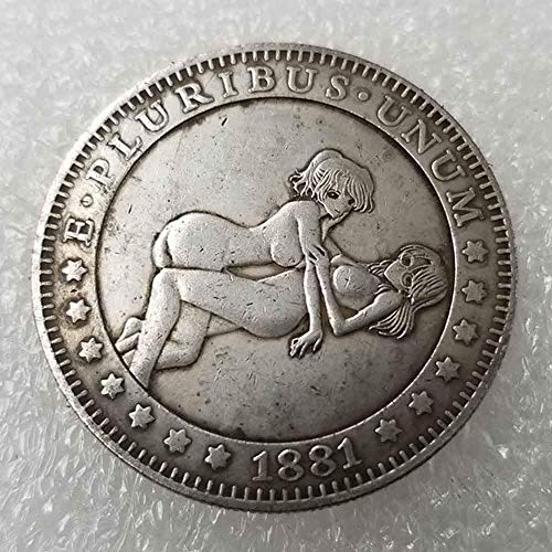 MarshLing Best Morgan Dollar Coins - 1881 Hobo Nickel Coin -Uncirculated Old Coin -USA Old Commemorative Gift Coin-It is Handmade Crafts Perfect Quality