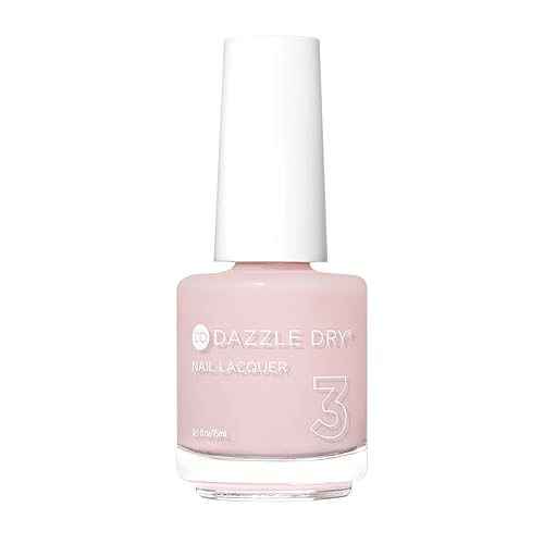 Dazzle Dry Esmalte de uñas (Paso 3) - Mind Your Mani - Un pálido, apenas desnudo con matices rosados. Crema transparente. (0.5 fl oz)
