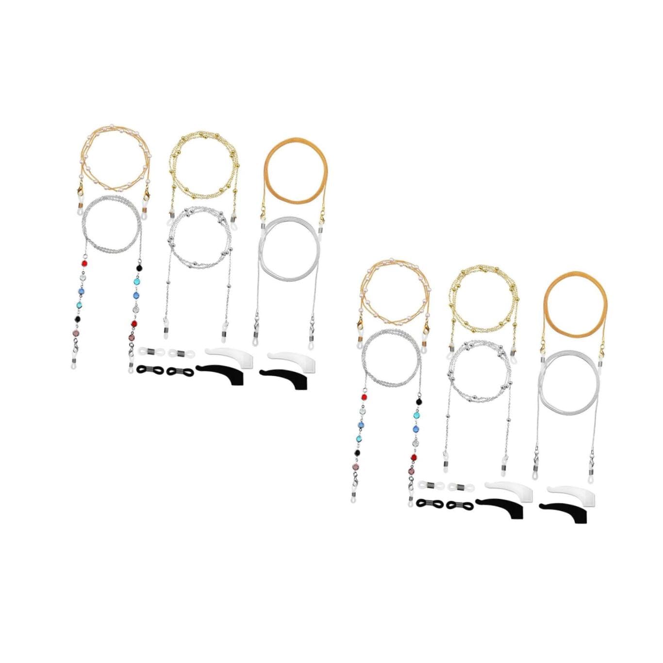 FRCOLOR 2 Sätze Beaded Brillenketten Teiliges Verlust Zubehör für Brillen Elegantes Design Langlebigem für