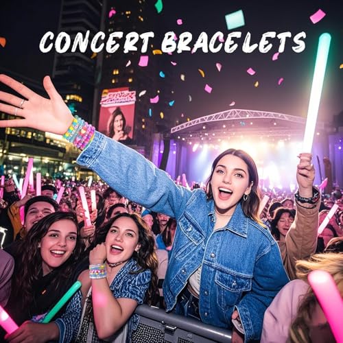 image for Dowsabel Friendship Bracelet Making Kit, Pony Kandi Beads & 11 Differe