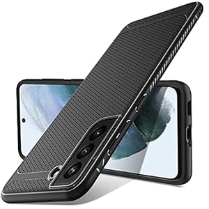 Mutoy Kompatibel mit Samsung Galaxy S21 FE hülle, Ultraleicht Silikon hülle Stoßfest Case, Ultradünn Handyhülle, Staubschutz, Anti-Kratz, Kompatibel mit Samsung Galaxy S21 FE hülle, Schwarz