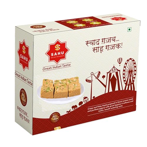 SAHU GAJAK BHANDAR Rajasthani Gazak Til Ki Barfi 500 Gram | Gajjak Barfee | Sesame Sweets | Indian Mithai | Festival Mithaai Winter Special And Homemade For Rs. 321 @ 54 %