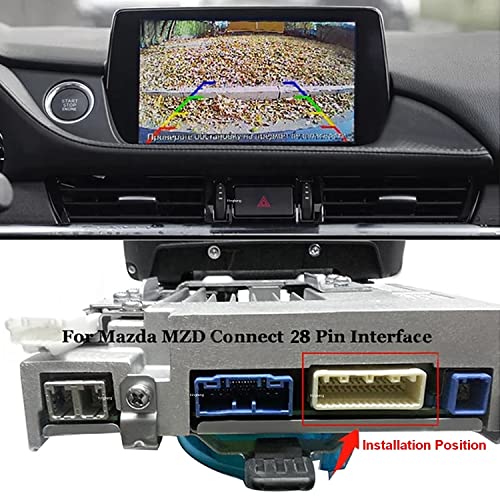 Image of Car Reverse Camera RCA Connector Adapter Cable for Mazda 3 6 CX-5 Axela Atenza Roadster MX-5 Miata Fiat
