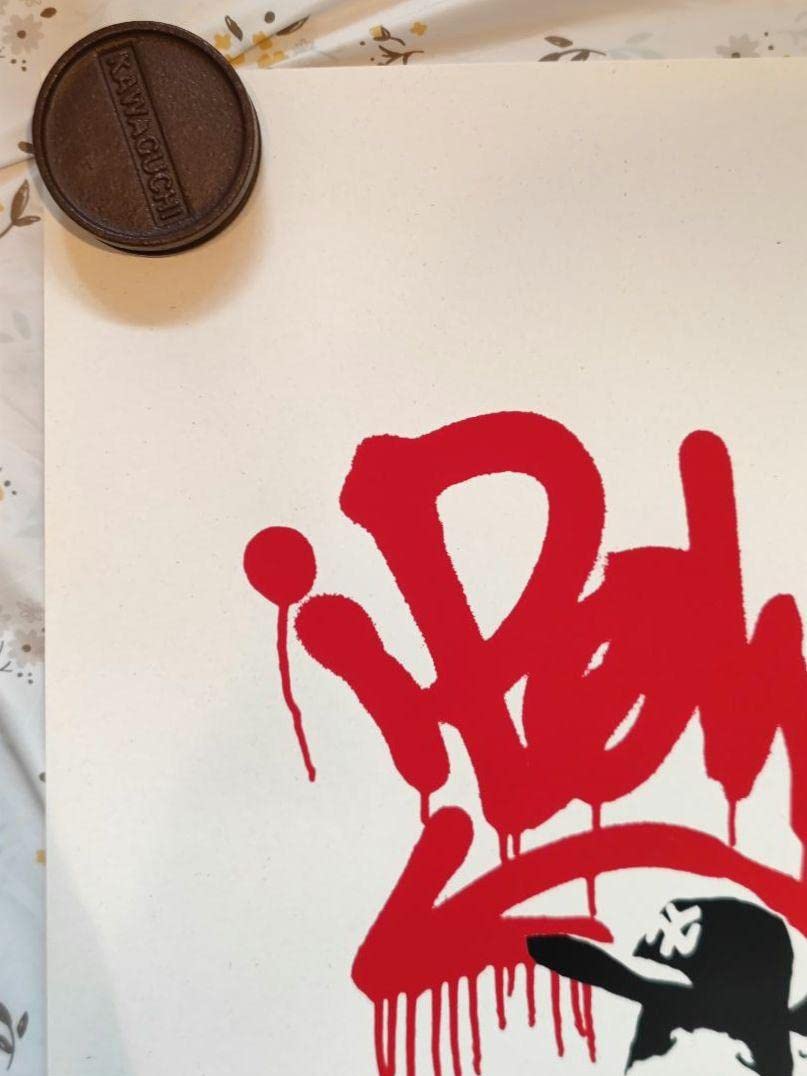 【勝雄】バンクシー「GANGSTA　RAT」【WCP】 Banksy バンクシー GANGSTA RAT(GREEN) シルクスクリーン