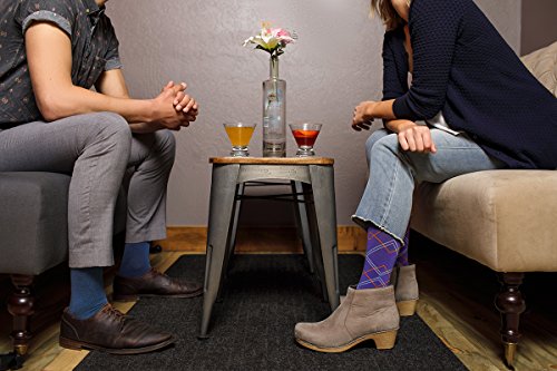 VIM & VIGR Cotton 15-20 mmHg Graduated Compression Socks for Women & Men (Evening & Camel Rugby Stripe, Small) - Thumbnail 5