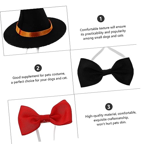 Sombrero de bruja POPETPOP para mascotas Halloween miniatura 4