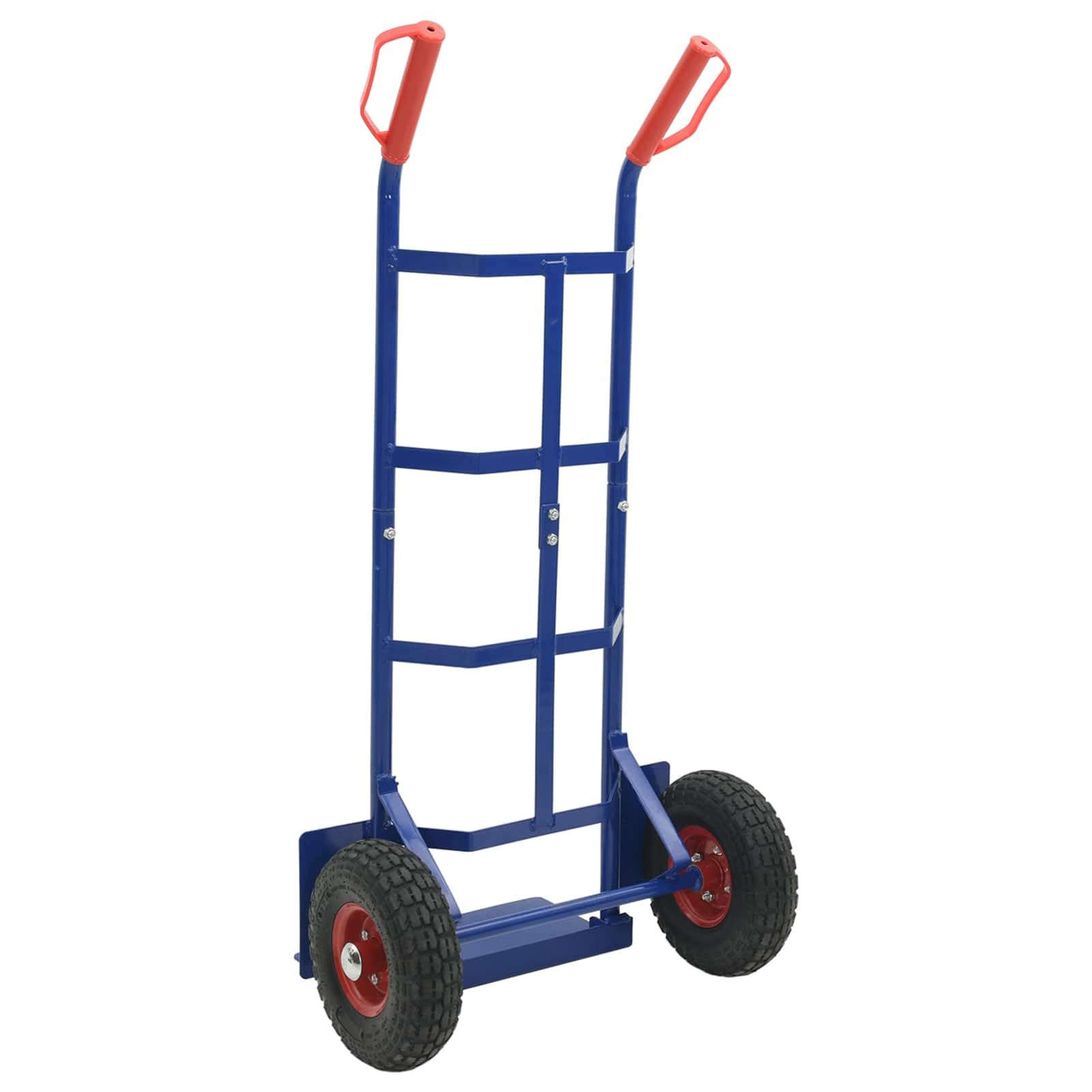 Handwagen Blau und Rot 57 x 46 x 113 cm Stahl Werkzeug Model4019014