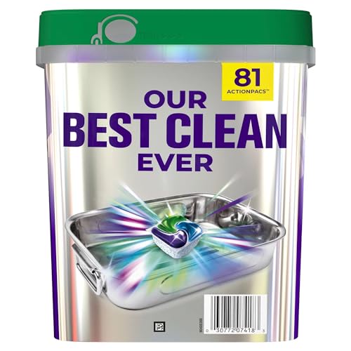 Image of Cascade Platinum Plus ActionPacs Dishwasher Detergent Pods, Fresh Scent (81 Ct)