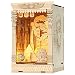 Cutefun Puzzle 3D en Bois - Kit de Construction de modèle à Monter soi-même avec lumière LED, éléments de Maison de poupée, bibliothèque - Cadeau pour Adolescents et Adultes MK01