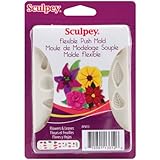 Sculpey Flexible Push Clay Mold, Flowers and Leaves