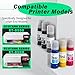 Compatible for 552 Ink Refill Bottles 6 Pack (NotSublimation Ink) Compatible Replacement for Epson Ecotank Photo ET-8550 ET-8500 ET8550 ET8500 8550 8500 Printer, T552 Ink (BK Pigment, PB C M Y GY Dye)