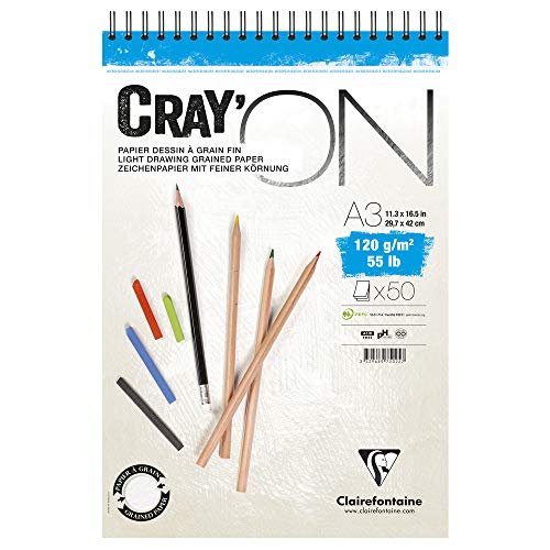 Clairefontaine Cray'On Zeichenblock A3 50 Blatt