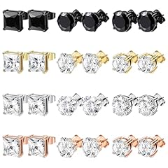 E Black Gold Rose Silver (Studs)