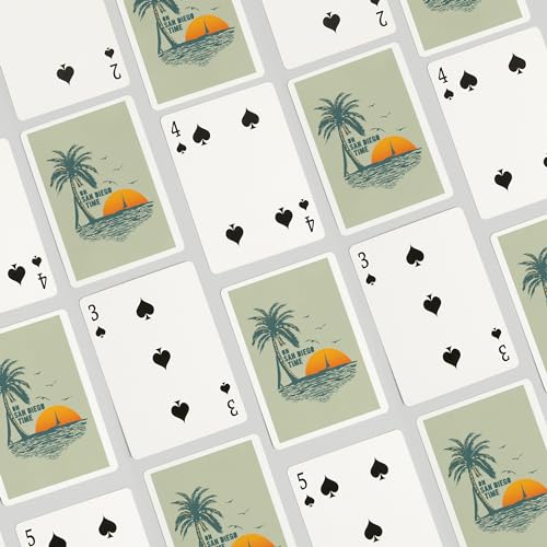 Baraja de poker lantern press san diego sunset miniatura 4