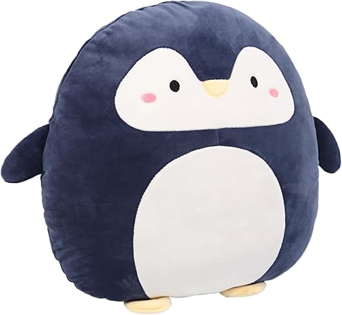 Miniatura 9 de ARELUX Suave almohada de peluche de anime de pingüino, bonito juguete de peluche, decoración de habitación, decoración de festivales, acompañamiento
