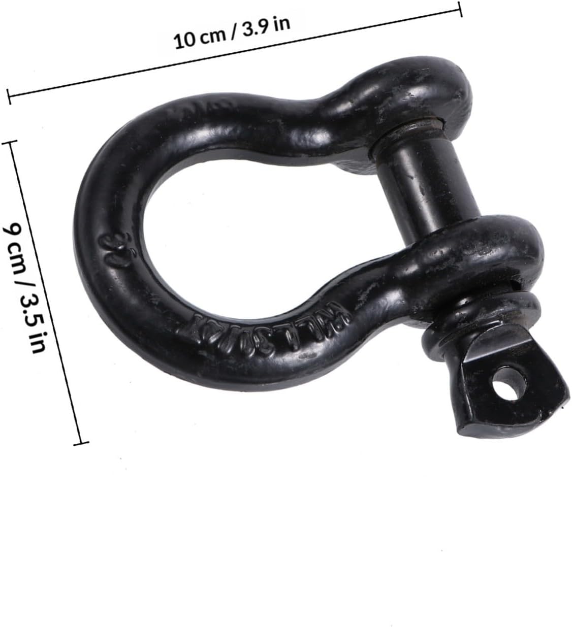 Zerodeko 2Pcs Heavy Duty D Ring Shackles Offroad Tool with Durable Powder Coated Finish for Towing Rigging and Operations Compatible with Winches and Grapple Blocks