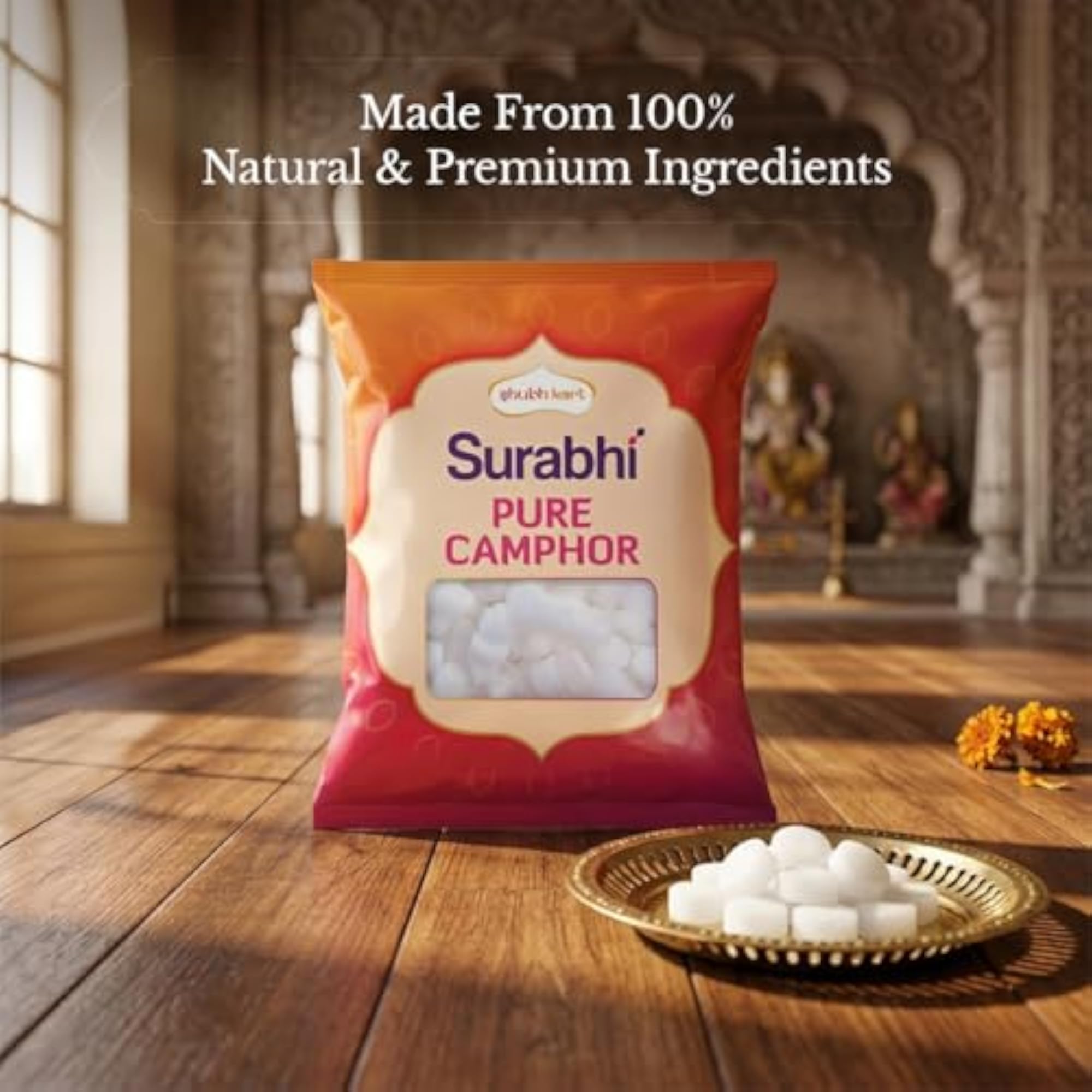 Surabhi Pure Camphor Pouch for Puja & Meditation