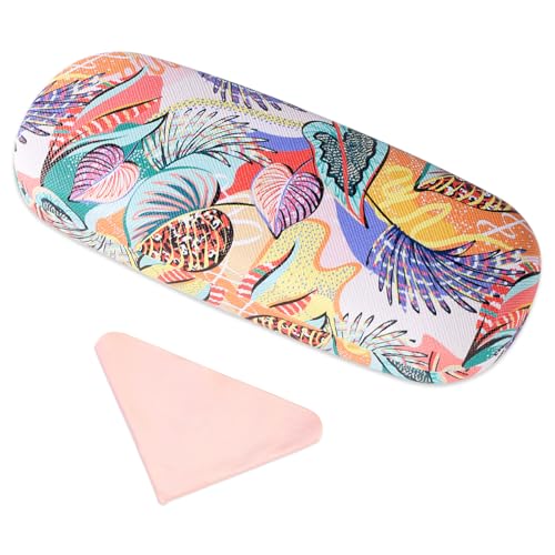Image of PERFECTSIGHT Hard Shell Eyeglasses Case, PU Leather Protective Glasses Case, Cute Eyeglass Case for Women Men Girls