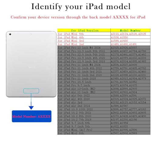 Housse Clavier Tactie iPad Mini 5 4 3 2 Protection Intégrale avec Souris Bluetooth