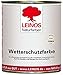 Produktbild LEINOS Wetterschutzfarbe 750 ml | Altweiß Holzlasur für Holzfassaden Fenster Gartenhäuser | wetterbeständige Deckfarbe, effektive Versiegelung, langanhaltender Schutz auf Ölbasis im Außenbereich
