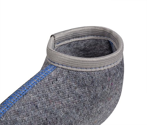 TippTexx 24 2 Paar Stiefelsocken(47/48, Grau mit Wolle - 2 Paar)