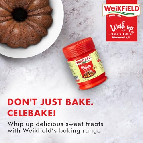 Image of Weikfield Baking Powder | In Reusable Poly Jar | 100g (Pack of 4)